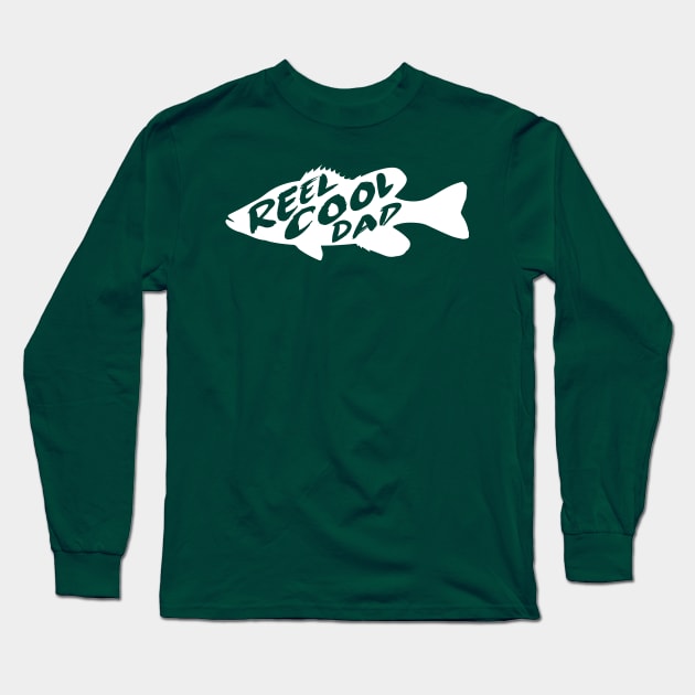 Reel Cool Dad Fun Father Fish Gift Long Sleeve T-Shirt by HeyListen